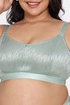 Zivame True Curv Coral Glaze Double Layered Non Wired Full Coverage Super Support Bra - Granite Green — thumbnail 4